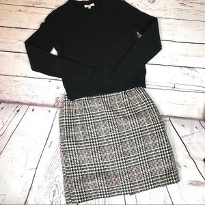 Talbots Houndstooth Wool Pencil Skirt